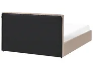 Lit ottoman DREUX Velours Taupe 140 x 200 cm_1012296