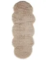 Kunstfellteppich MAMUNGARI Beige 60 x 180 cm