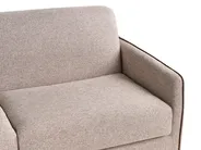 Sofa Bed 2 Seater ISHOJ Fabric Light Brown_939996