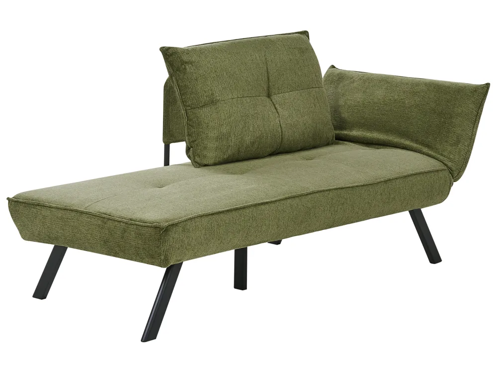 Rechtsseitige Chaiselongue ROCAMADOUR Stoff Grün_1029308
