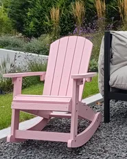 Garten Schaukelstuhl für Kinder ADIRONDACK Pastellrosa_1018234