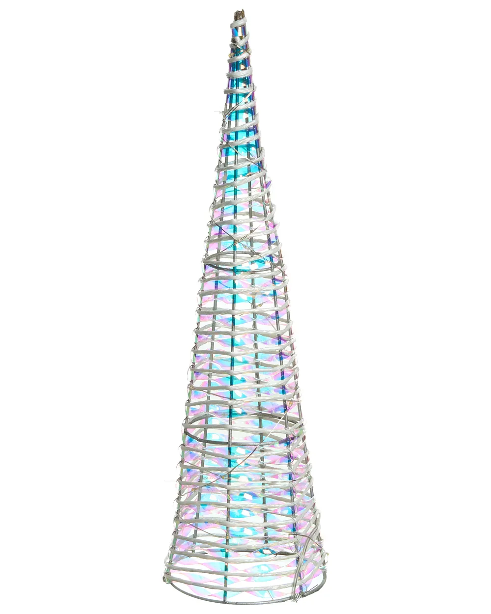Weihnachtsdekoration 3er Set LED SONDER 40/60/80 cm Weihnachtsbaum Weiß_1025253