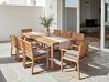 Gartenmöbel Set 8-Sitzer SASSARI PREMIUM inkl. Kissen zertifiziertes Akazienholz Hellgrau