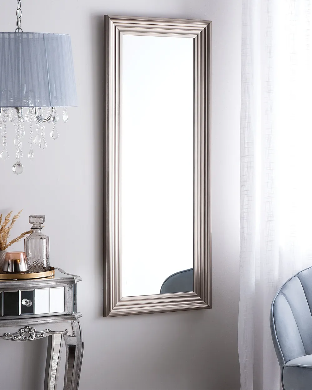 Wall Mirror CHATAIN 50 cm 130 cm Silver_849216