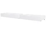 Set of 2 Bed Storage Drawers Pine Wood CRONAT White_964222