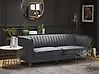 Sofa 3 Seater ARVIKA Velvet Dark Grey