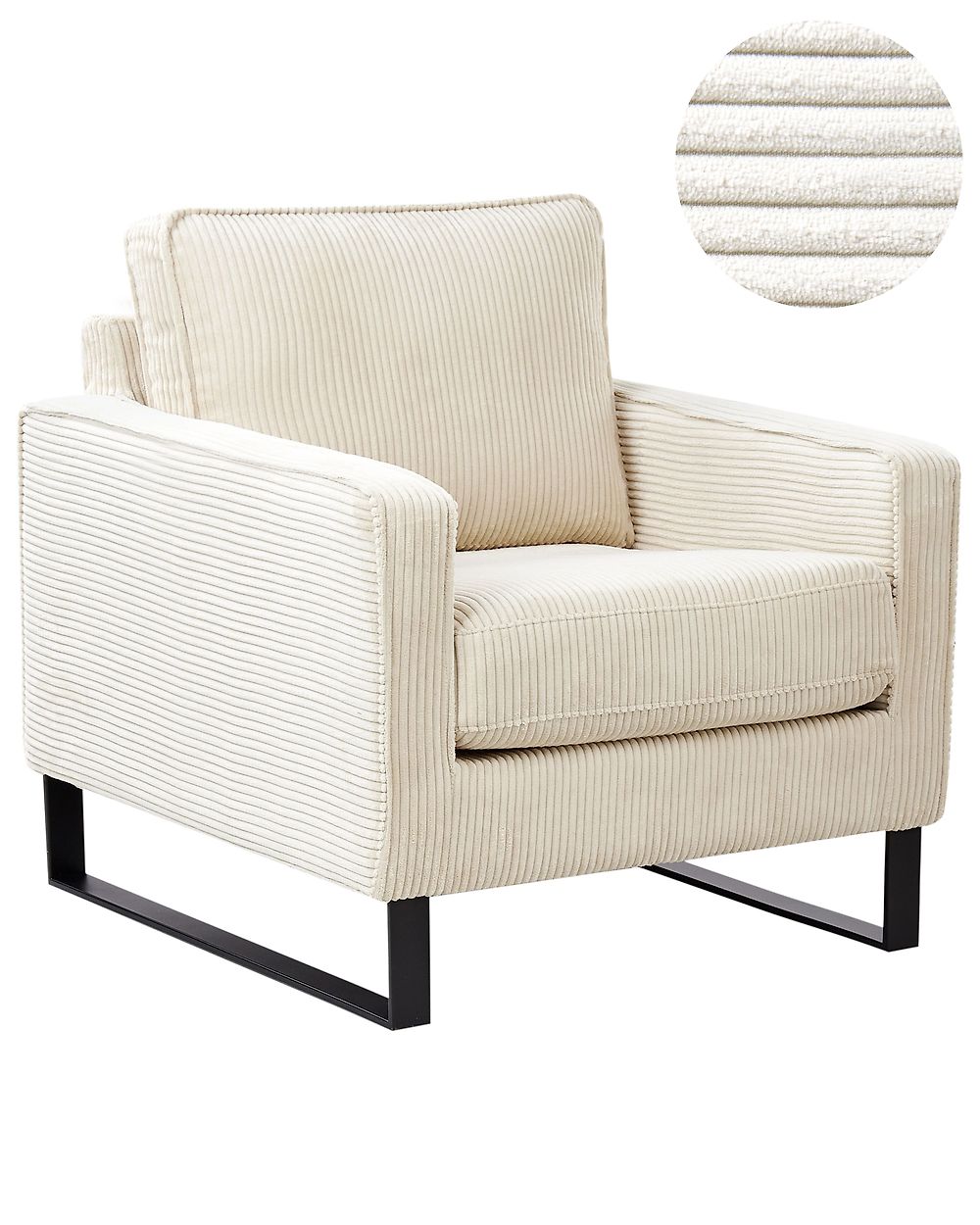 Fauteuil VIND Corduroy Lichtbeige