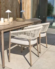 Gartentisch FLAVIA 185 cm 96 cm Metall Braun_1050258