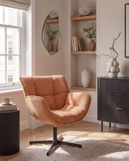 Drehsessel AUMA Stoff Orange_1072762
