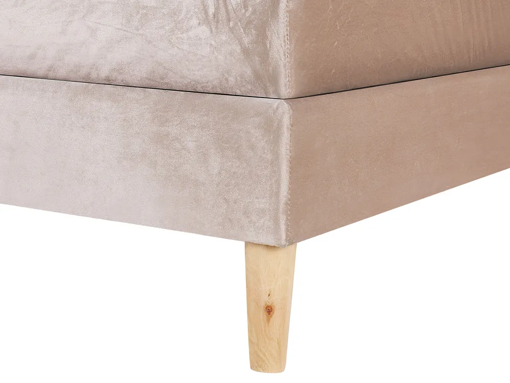 Boxspringbett Samtstoff MARQUISE 180 x 200 cm Beige_798440