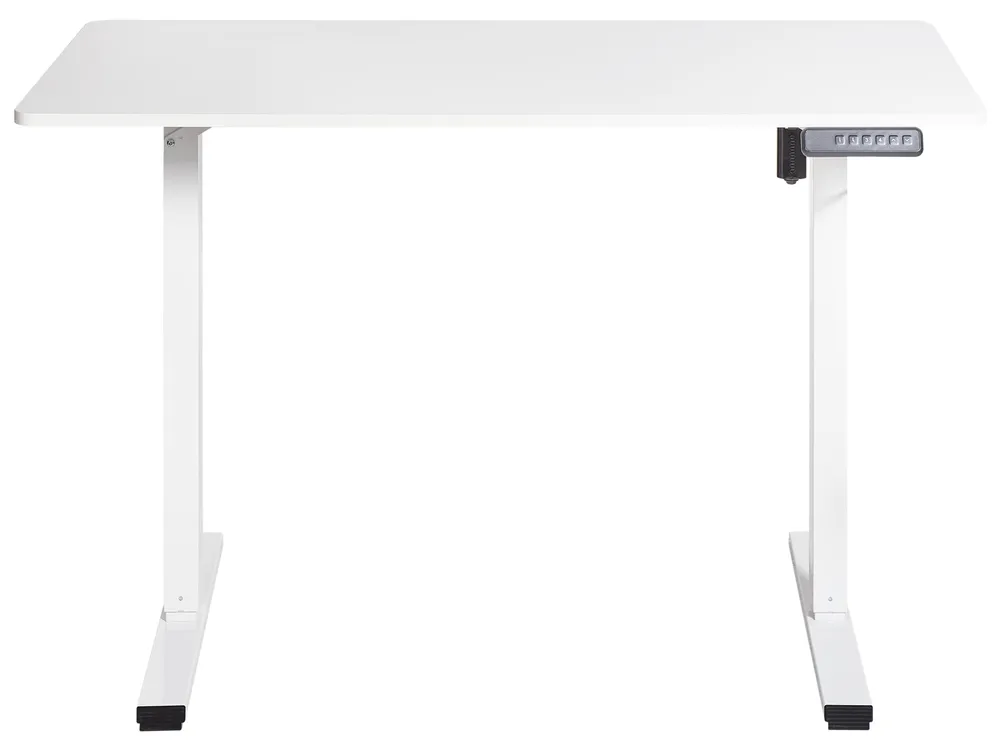 Schreibtisch elektrisch höhenverstellbar TAVARES 120 cm 60 cm Weiß_975826