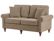 Sofa 2-Sitzer GINNERUP Stoff Braun_1035514