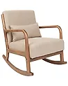Schaukelsessel SKOVDE Stoff Beige