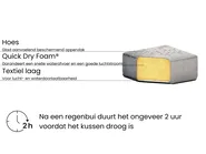 Tuinhoekbank met ottomaan 7-zits AREZZO modulair Grijs linkszijdig_991637