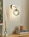 Wandlampe BOOMI Metall Blau