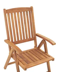 Set mit 6 Stühlen und Sitzkissen JAVA Akazienholz Cremeweiß_803840