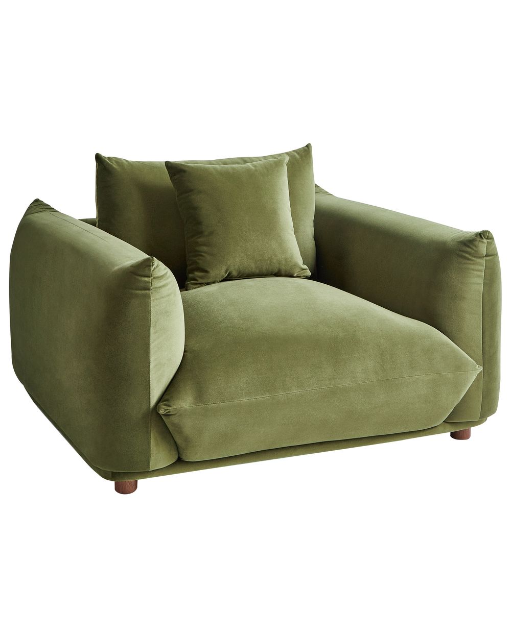 Fauteuil LUVOS Fluweel Groen