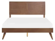 Bett mit Lattenrost ISTRES 160 x 200 cm Dunkle Esche_727920