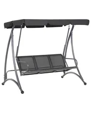Hollywoodschaukel BOGART Metall Schwarz_690891