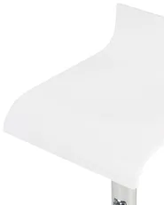 Set mit 2 Barstühlen VALENCIA drehbar Weiß_700783
