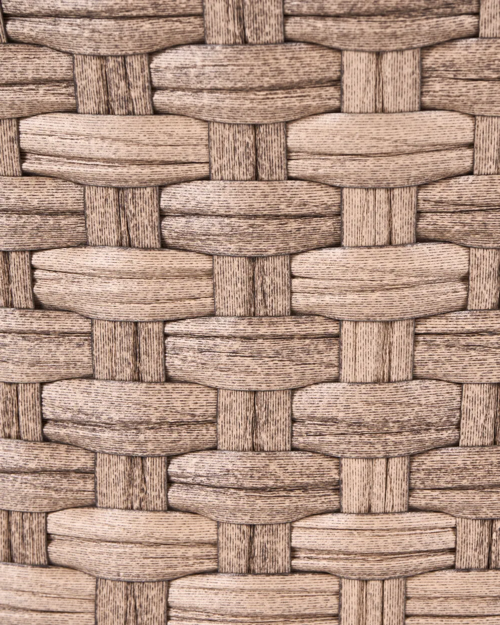 Gartensessel mit Ottomane ARCILLE Polyrattan Braun_1082758