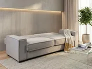 Schlafsofa 3-Sitzer AROLE Stoff Grau_1056632
