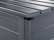 Aufbewahrungsbox CAMPALTO 113 cm 50 cm Metall Dunkelgrau_937972