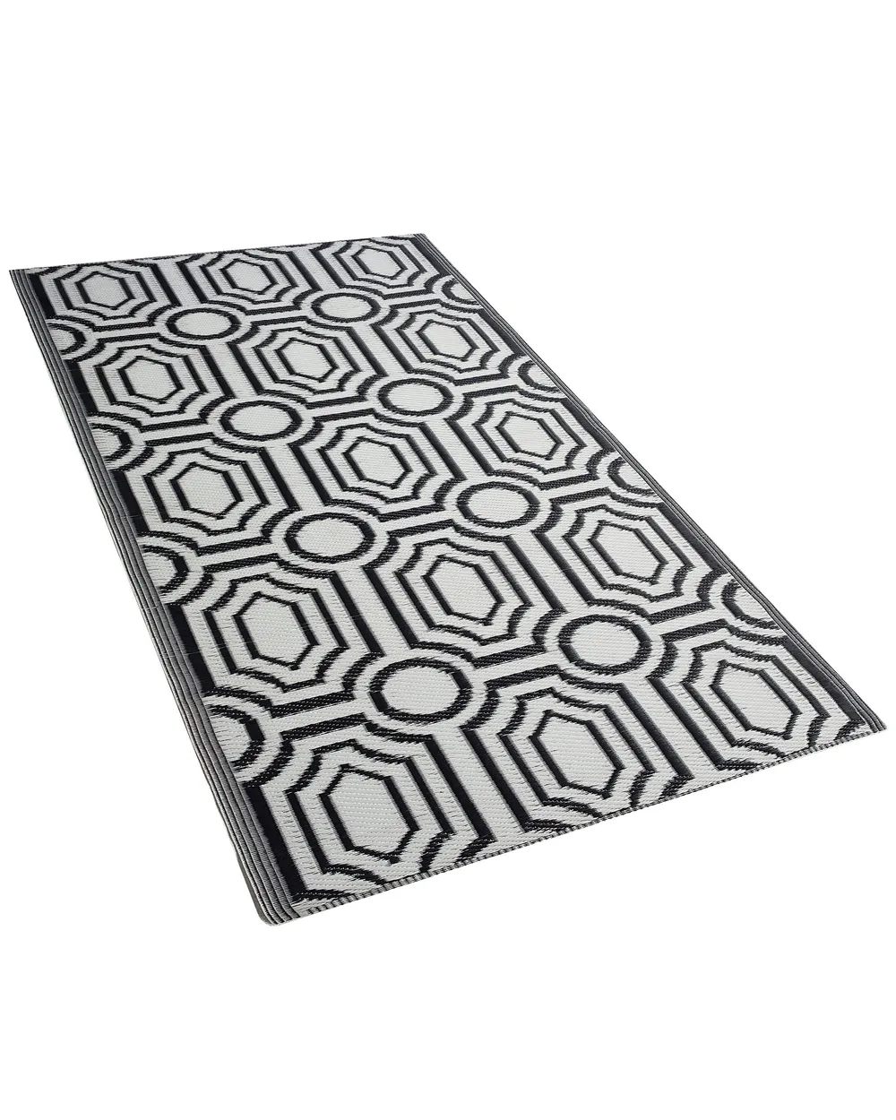 Outdoor Rug BIDAR Black 90 x 180 cm Reversible_734124