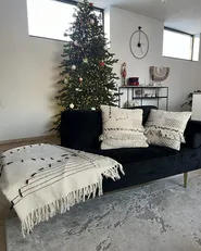 Kuscheldecke ULUYOL Baumwolle 130 x 170 cm Beige_894452