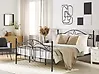 Bett mit Lattenrost Metall ANTLIA 180 x 200 cm Schwarz