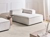 Linksseitige Chaiselongue ARDAL Cord Cremeweiß
