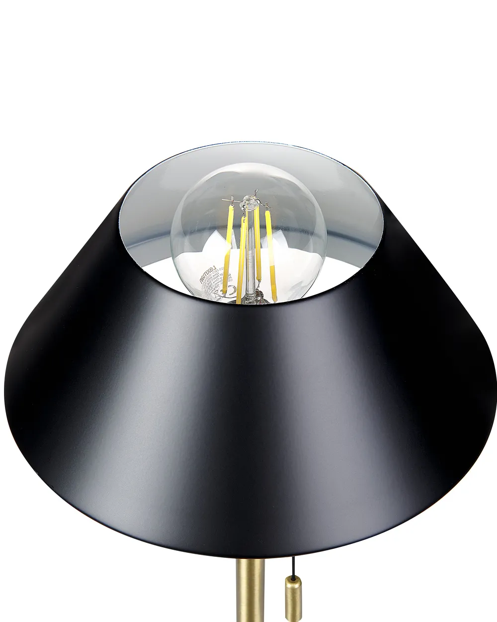 Tischlampe CAPARO Metall Schwarz / Gold_851347