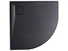 Duschwanne PARON 90 x 90 x 3 cm Schwarz