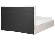 Bett mit Stauraum LORIENT Stoff Beige 160 x 200 cm_901806