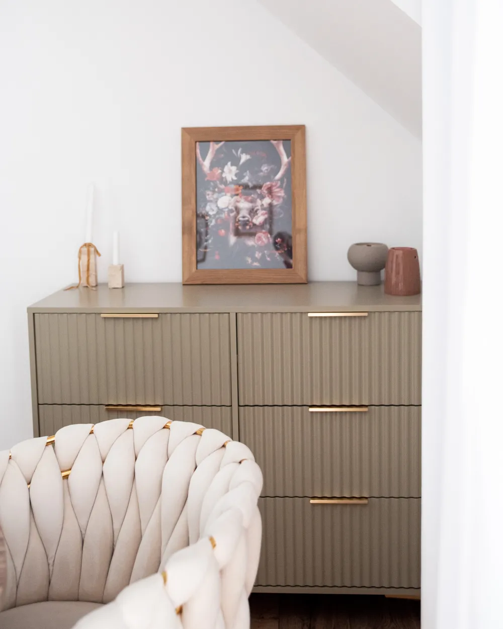 Kommode mit 6 Schubladen WALCOTT Beige