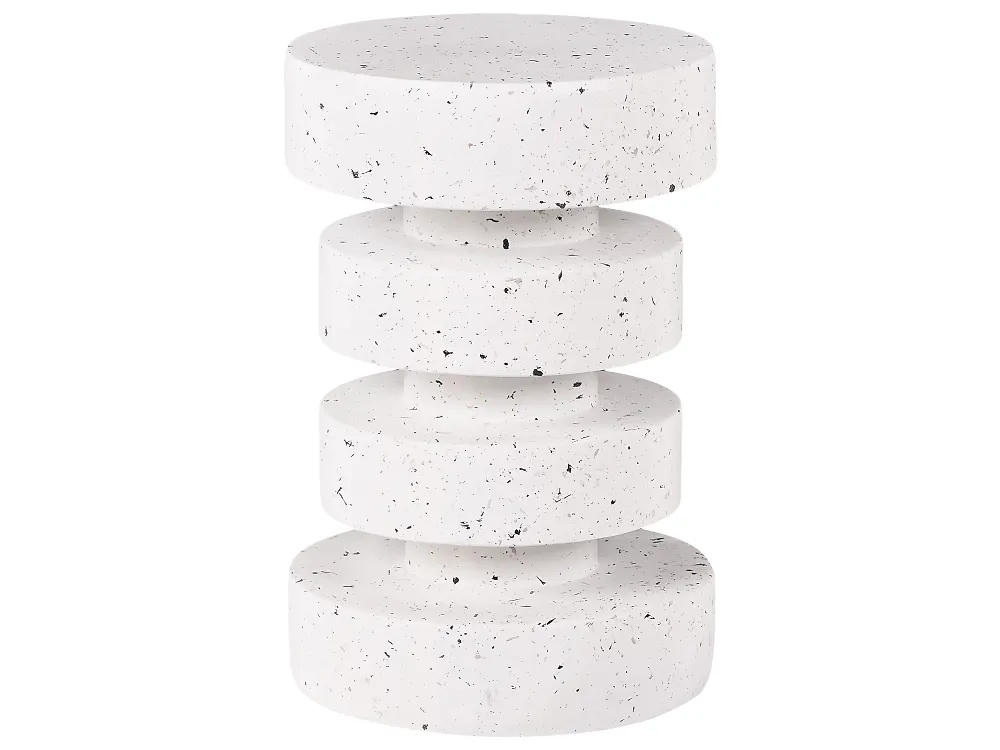 Miza za shranjevanje BIVONGI 30 cm 30 cm Beli teraco