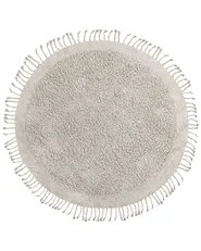 Rug BITLIS Light Beige ø 140 cm Cotton_837846