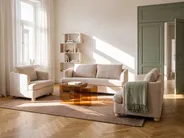 Sofa 2-Sitzer RATTVIK Bouclé Beige_1066778