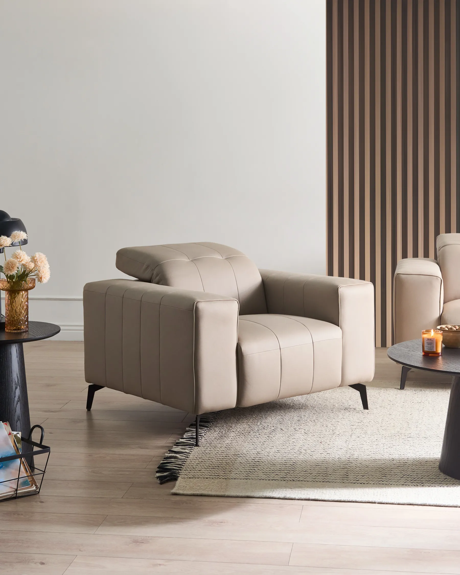 Armchair OMMEL Fabric Taupe_1035500