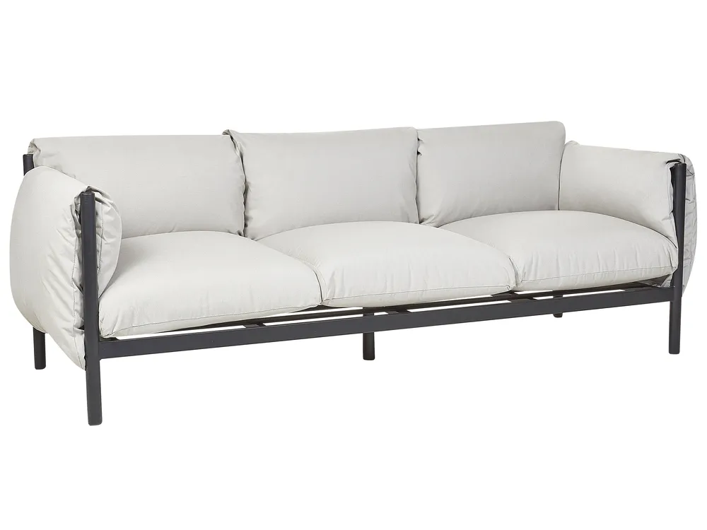Garden Sofa 3 Seater ESPERIA Metal Grey_868624