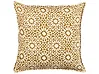 Throw Cushion CEIBA 45 x 45 cm Cotton Beige Geometric Pattern