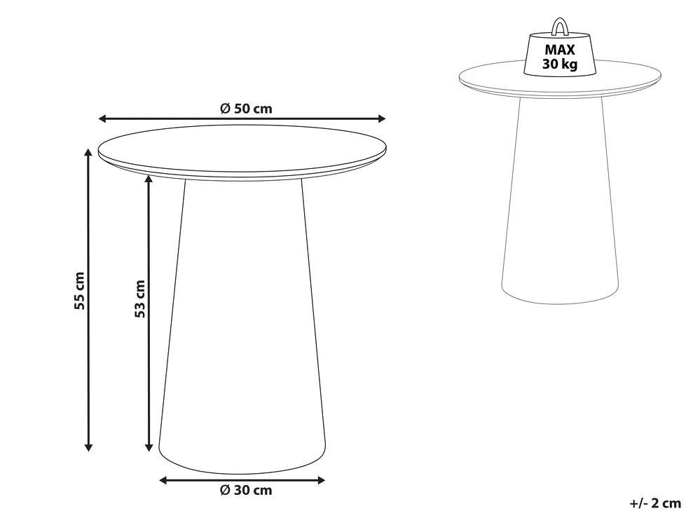 Side Table WANDO Black Ash Wood_987008