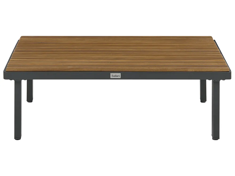 Garden Coffee Table FIVIZZANO 70 cm 90 cm Acacia Wood Dark Grey_1150987