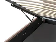 Bett mit Stauraum MASSOGNES Bouclé Taupe 160 x 200 cm_1030473