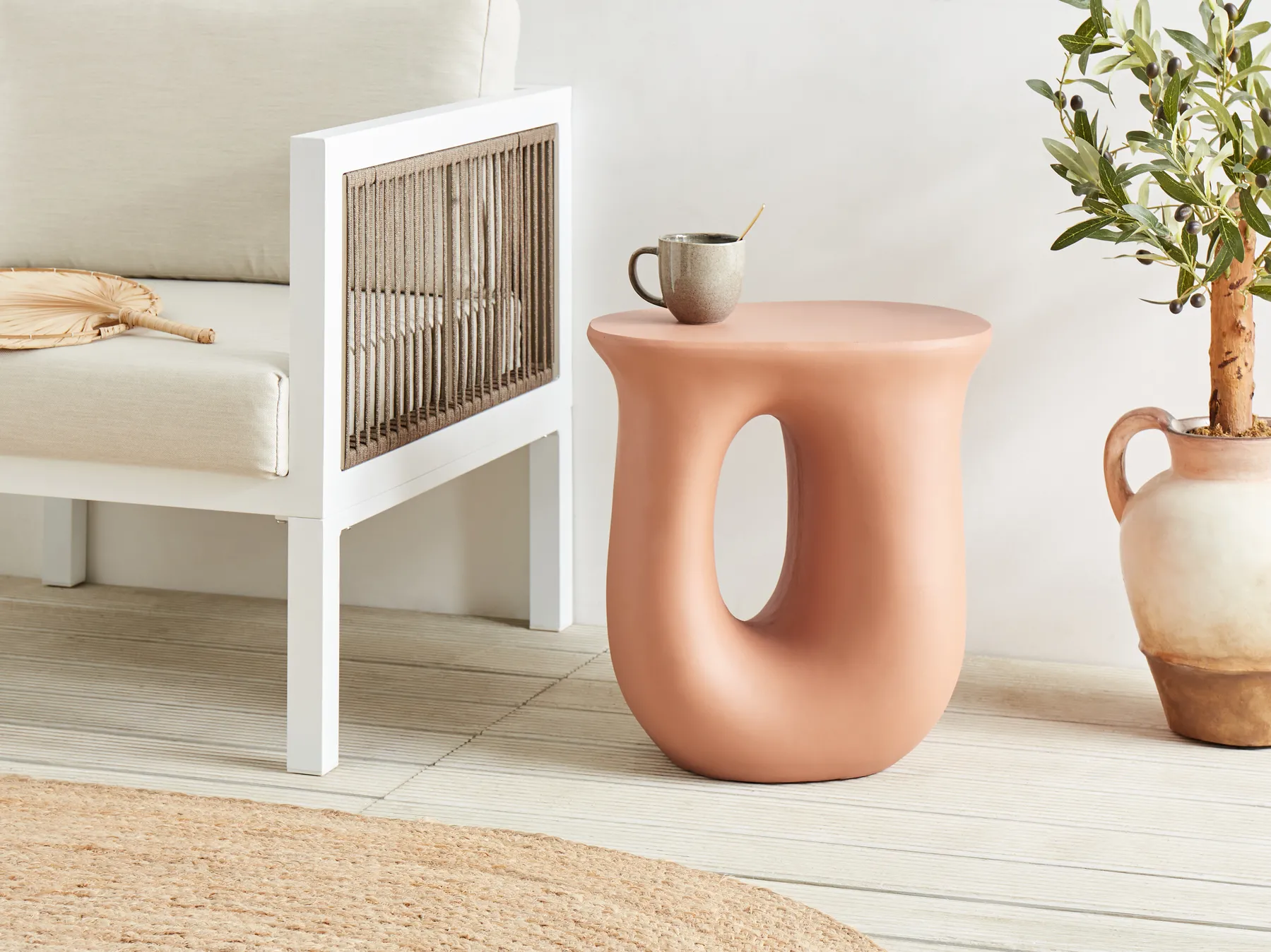 Beistelltisch IDRO 42 cm 28 cm Orange_918787