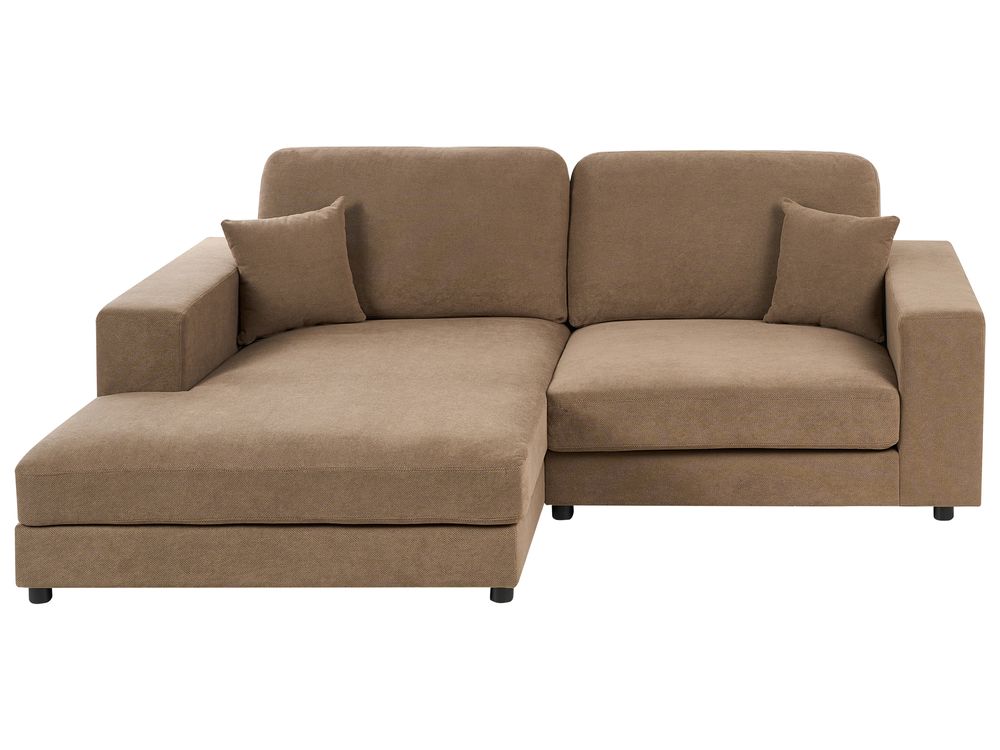 Ugaona sofa 3-znamenkasti LOFOTEN Tkanina Smeđi desnoruki