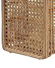 Laterne BANTUL 28 cm Polyrattan Naturfarben_828029