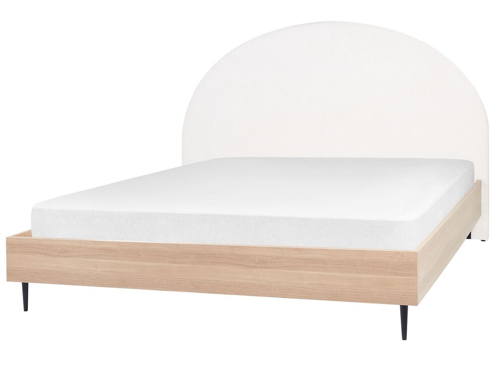 Bed Stof MILLAY 180 x 200 cm Gebroken wit