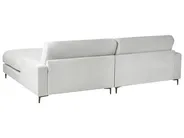 Corner Sofa 3 Seater MALOY Chenille Light Grey Left Hand_893583