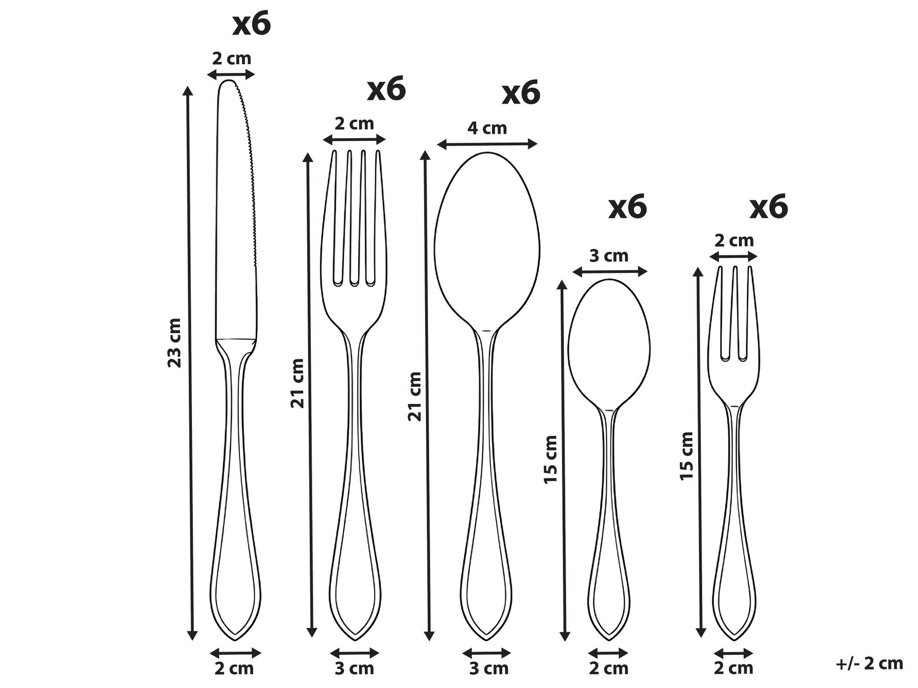 30-Piece Cutlery Set ANELLINI Silver_1184814